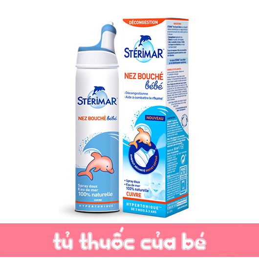 Xịt mũi Sterimar kháng viêm Pháp