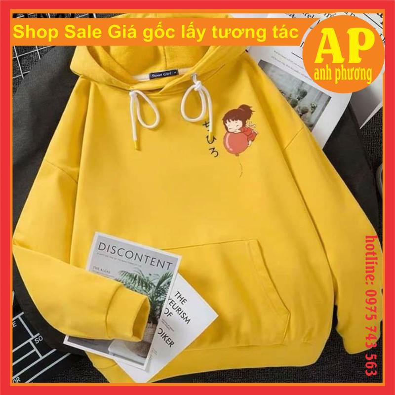 Áo hoodie cô gái thổi bóng💝Chất liệu nỉ bông💝form thụng nam nữ kiểu dáng unisex💝có túi bụng và dây rút mũ