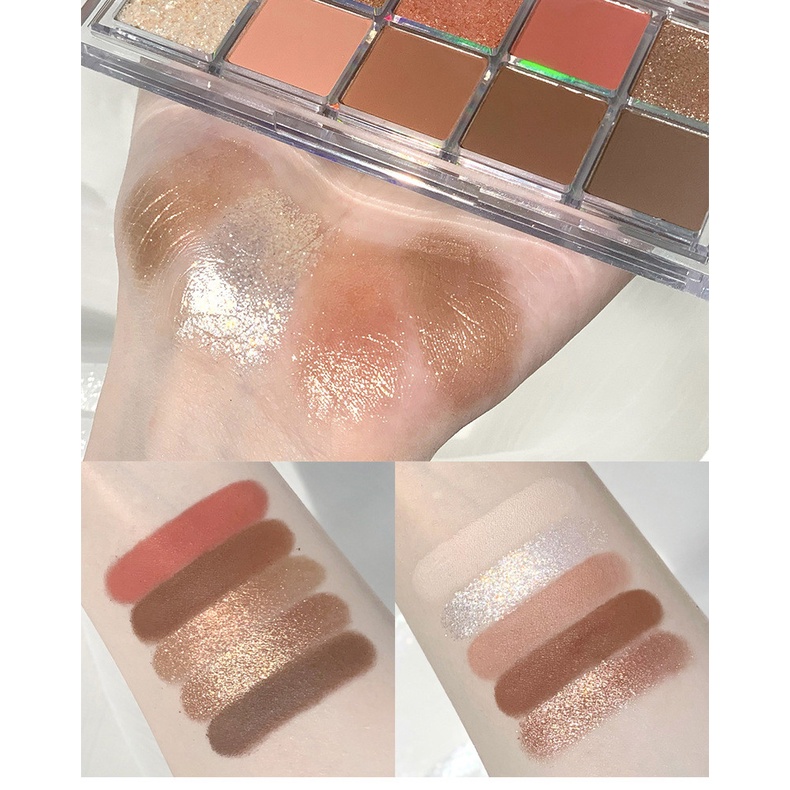 Bảng phấn mắt 10 ô ROTO - bám màu tốt, nhũ mịn, lên màu cực đẹp