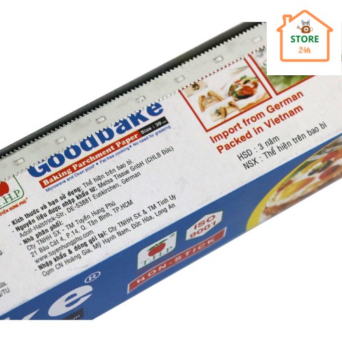 Giấy nướng bánh Goodbake GB30 [30x5m] - 1 cuộn