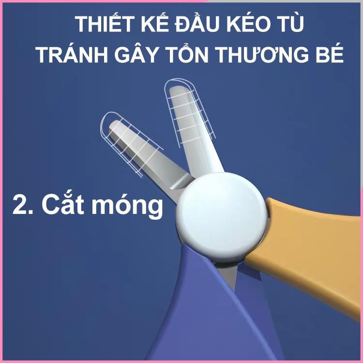 Bộ cắt móng tay cho bé - bấm móng tay sơ sinh an toàn gồm 5 món - Ahimom