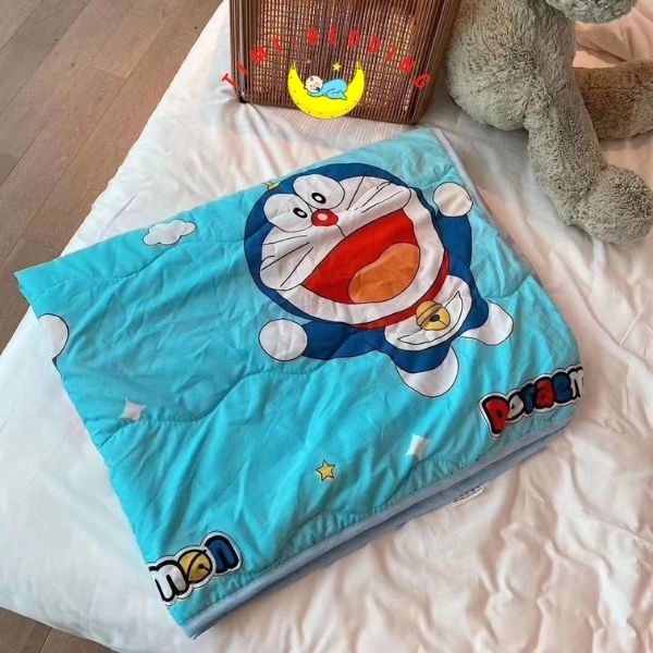 Chăn hè cotton đũi cho bé đi học mềm, thoáng mát kích thước 1x1,4m – Timibedding