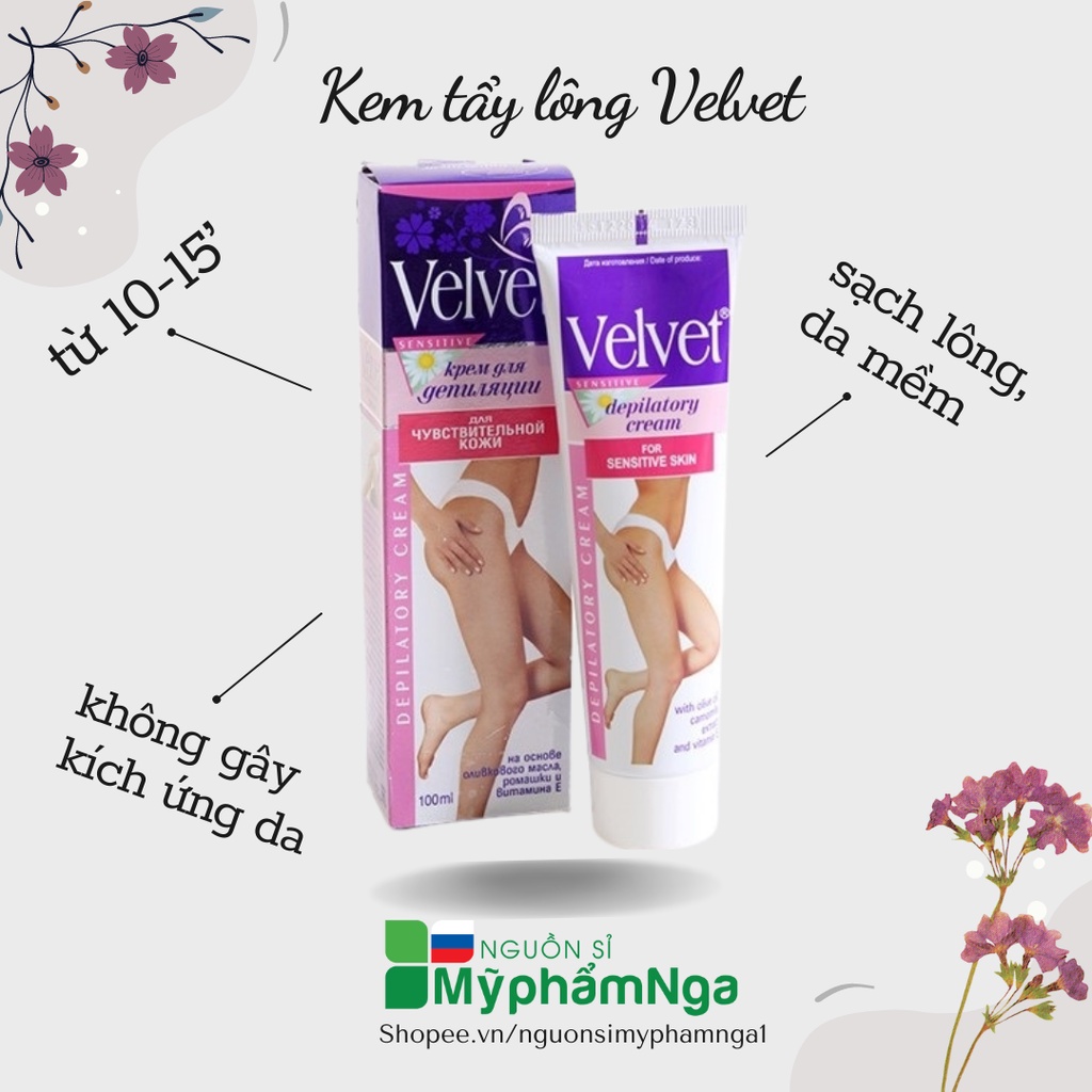 Kem tẩy lông Velvet