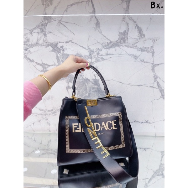 Túi xách Fendì tote sz 30cm chất da bò