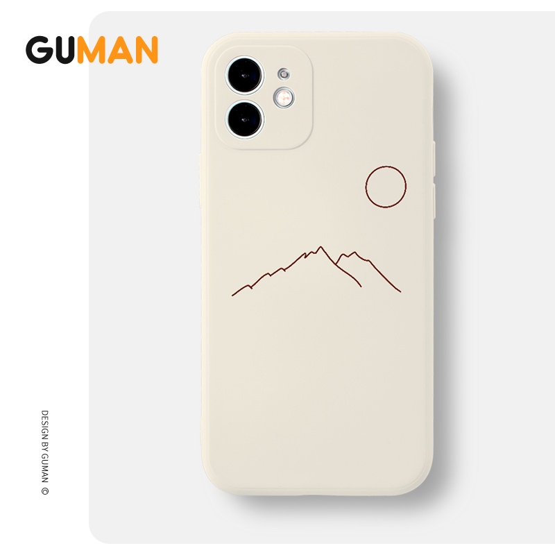 Ốp lưng GUMAN mềm chống sốc cặp đôi dễ thương đẹp cho iPhone 14 13 12 11 Pro Max SE 2020 X XR XS 8 7 ip 6S 6 Plus kute B265