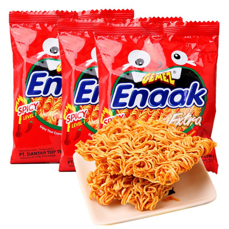 [Mã 77FMCGSALE1 giảm 10% đơn 250K] [2 vị] Snack mì tôm Enaak gói 30g - Indonesia | BigBuy360 - bigbuy360.vn