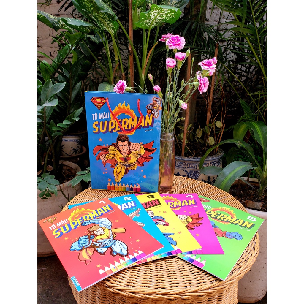 Sách - Túi tô màu superman (trọn bộ 5 cuốn)