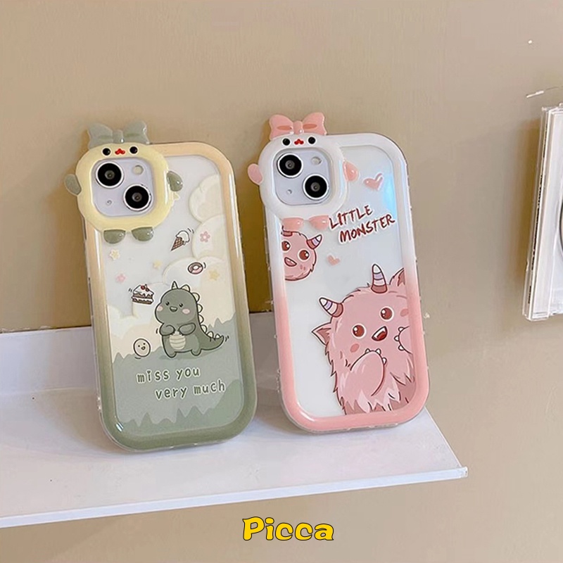 Ốp Điện Thoại Họa Tiết Quái Vật 3D Cho IPhone 7 8 6 6S 14 Plus 11 13 12 14 Pro MAX XR XS MAX X SE 2020