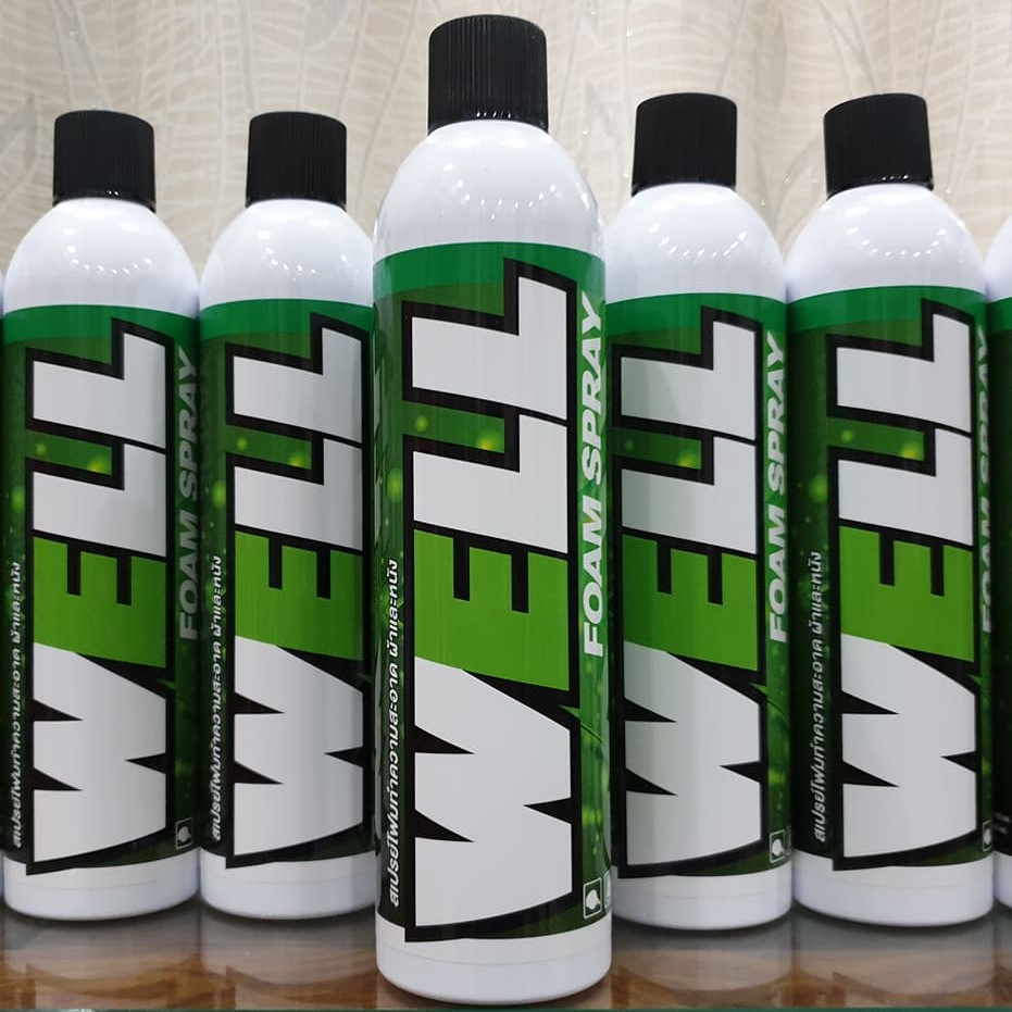 Chai Vệ Sinh Đồ Bảo Hộ Moto, Nón Bảo Hiểm Lube71 WELL Foam Spray 600ml