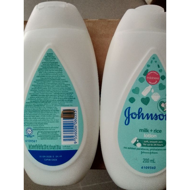 Sữa dưỡng thể Johnson's Face &amp; Body Lotion Cotton Touch 200ml