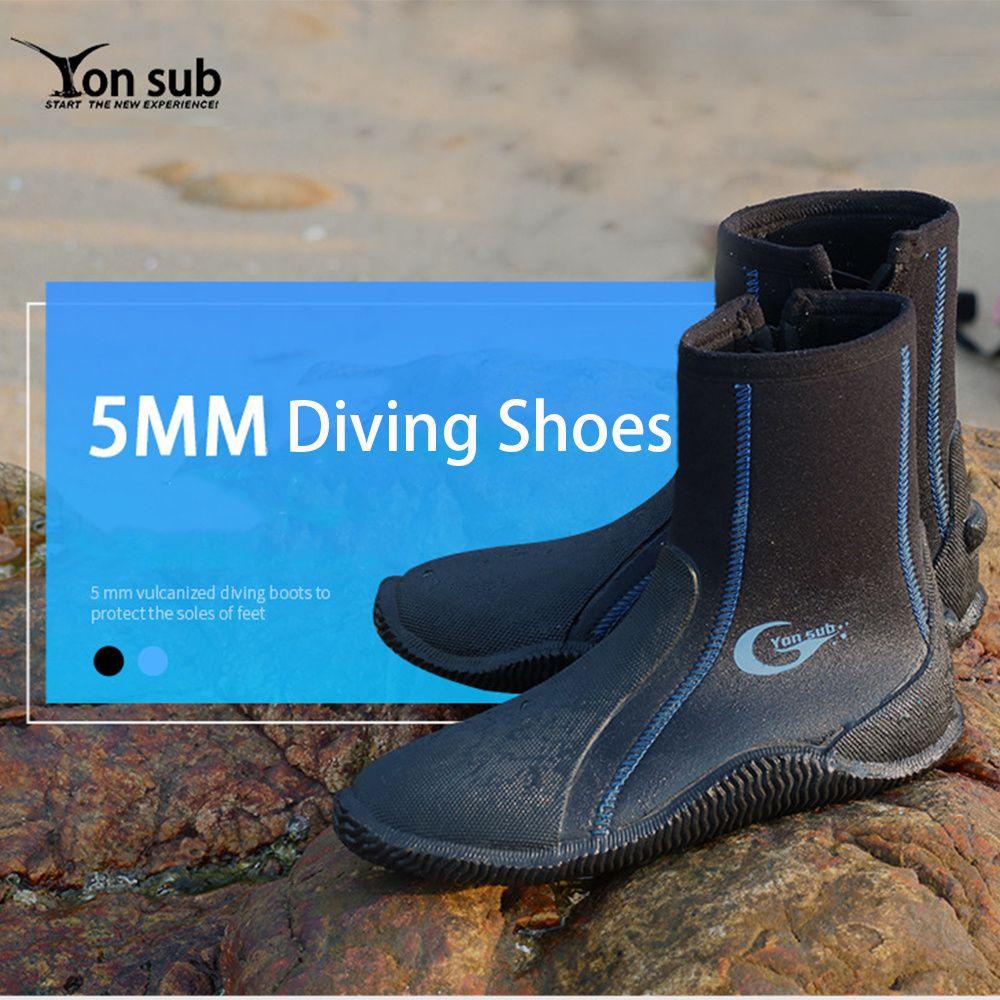 Giày Bốt Đi Biển / Lặn Giữ Ấm Chống Trượt Chất Liệu Cao Su Tổng Hợp