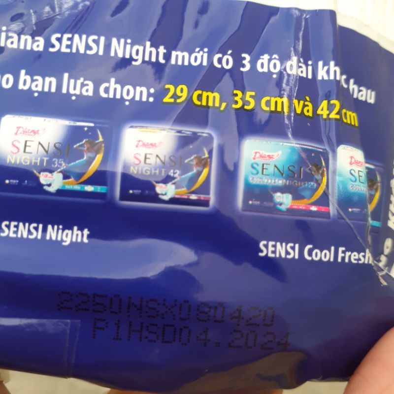 Combo 20 miếng BVS Diana Sensi Night 29cm có cánh (date 2024)