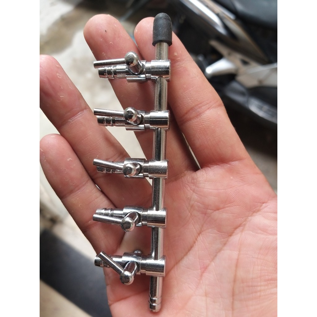Van chia khí O2 thành nhiều vòi bằng inox 304 kết hợp tăng hay giảm lượng khí O2