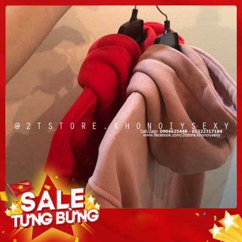 ÁO KHOÁC NỈ BÔNG HOODIE UNISEX TRƠN - NÓN 2 LỚP - THỜI TRANG THU ĐÔNG (HỒNG RUỐC) -Hàng nhập khẩu