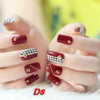 Móng giả 1 bộ 24 móng kèm keo đầy đủ