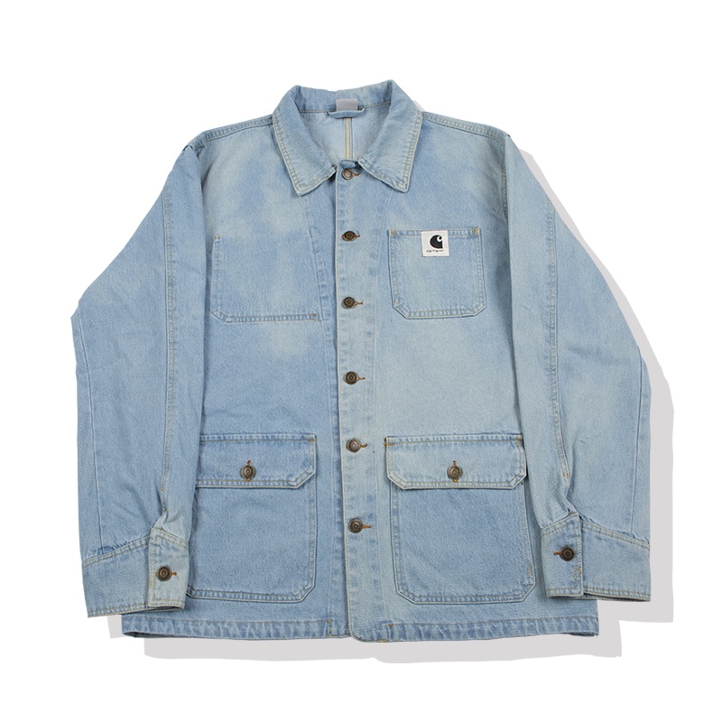 IRTH carhartt Carhart autumn and winter retro hip-hop washed denim trendy loose jacket for couples men and women 2021