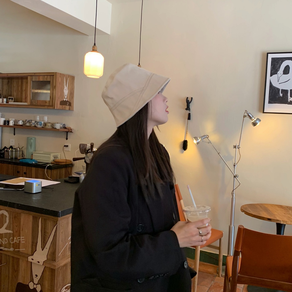 Nón Tai Bèo Màu Trơn Dễ Phối Đồ Thời Trang Mùa Thu Cho Nữ