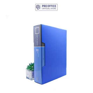File Lá 20/40/60/80/100 Đựng Tài Liệu Seri PRO OFFICE Làm Từ Nhựa Mica, Bề Mặt Mịn PO-DB102/104/106/108/110