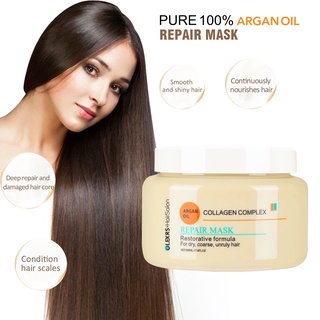 Kem ủ phục hồi mái tóc mềm mượt olexrs collagen 500ml