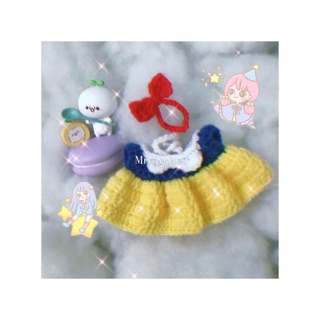 ĐẦM BẠCH TUYẾT(SNOW WHITE DRESS)(CHO DOLL 10-15-20cm)