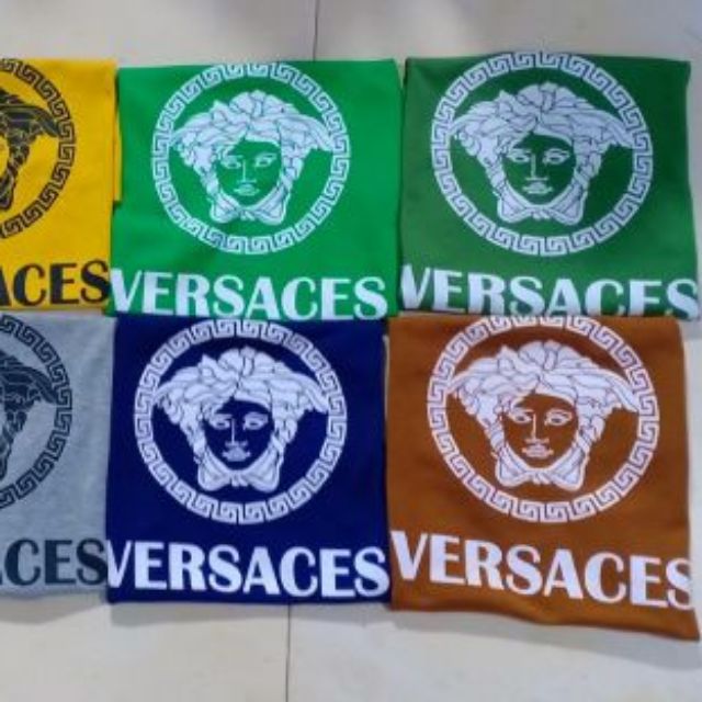Áo cotton len cổ 5 phân Versce chất xịn cho bé