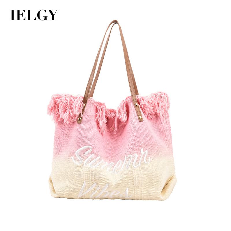 Túi Đeo Vai Bằng Vải Dệt Nhiều Màu Sức Chứa Lớn Cho Nữ