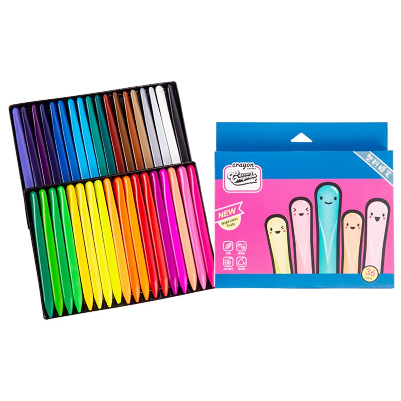 Hộp bút màu hữu cơ cho bé tập vẽ thiết kế dễ thương, hộp màu tập tô cho bé an toàn không dính bẩn FASOLA