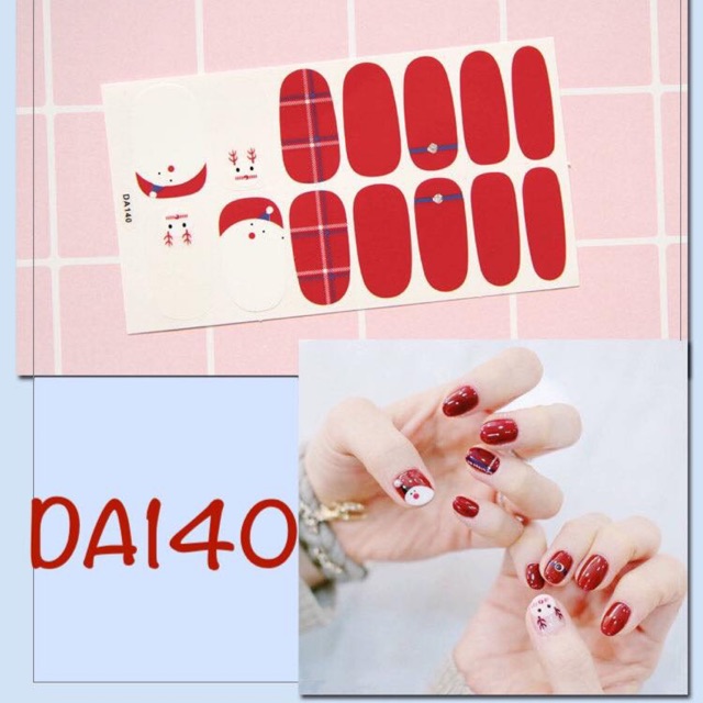 Nail Wraps (Dán móng tay) Christmas Noel