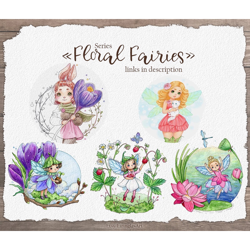 Line art tranh tô màu combo 5tranh giấy dầy đẹp