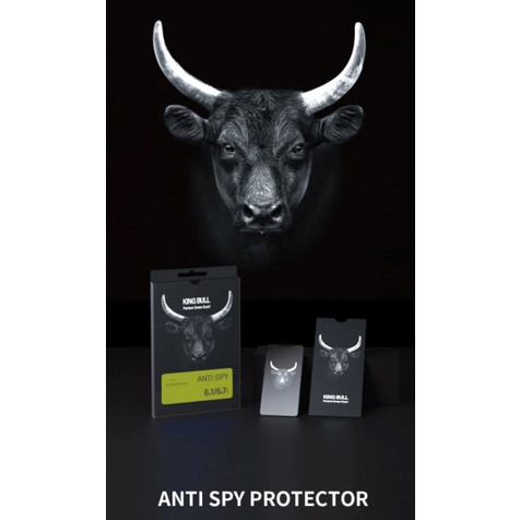 Dán Cường Lực Chống Nhìn Trộm MIPOW KINGBULL ANTI-SPY PREMIUM SILK HD 14 Promax 14 Plus 14 Pro 14 13 Pro 13 Promax