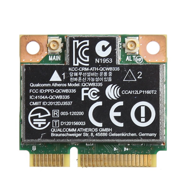 Card Wifi Bluetooth 4.0 Mini PCI-E wb335 ar9565 sps cho HP qcs