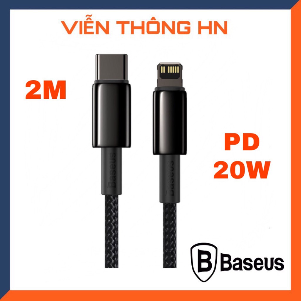 Dây sạc nhanh IPpd 20w Baseus type c to-Cáp sạc IP12 pro 11 promax x xr xsmax 8..-vienthonghn