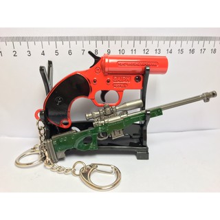 Bộ Hai Móc Khóa AWM PUBG Size 12CM Và Sung Gọi Thính Size 8,5Cm