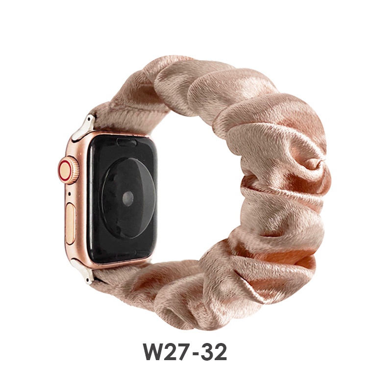 Dây Đeo Đồng Hồ Bằng Nylon Sáng Co Giãn Cho Apple watch 41mm 45mm 38mm 42mm 40mm 44mm series 6 5 4 3 SE