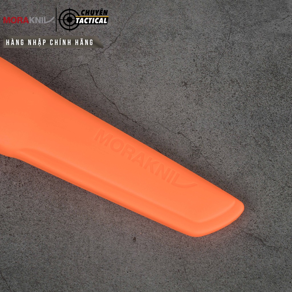 Dụng cụ dao phượt, dao dã ngoại Morakniv® Bushcraft Orange  - Thép không gỉ - Hàng nhập chính hãng - Made in Sweden