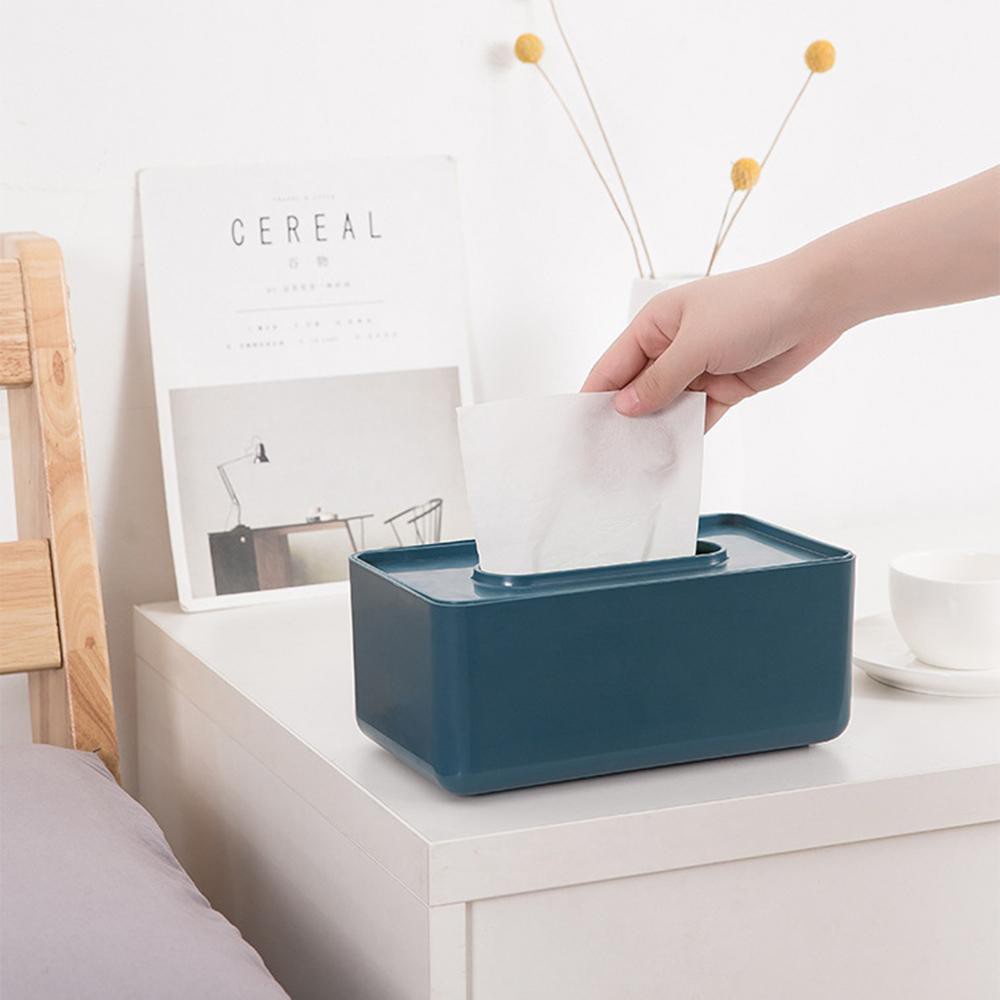 [Tổng Kho Sỉ] Hộp Đựng Giấy Một Màu Decor Home Stay V6