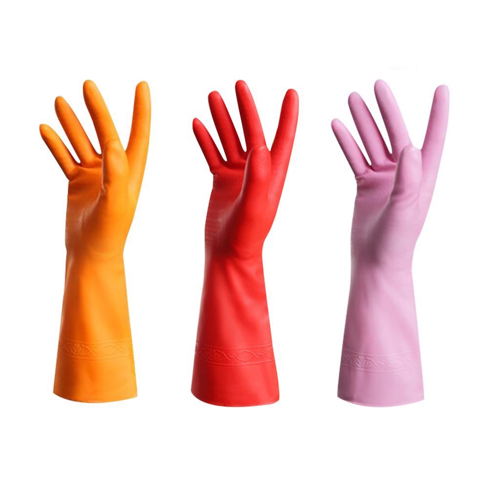 1 Đôi Găng Tay Silicone Chống Trượt Màu Sắc Ngẫu Nhiên