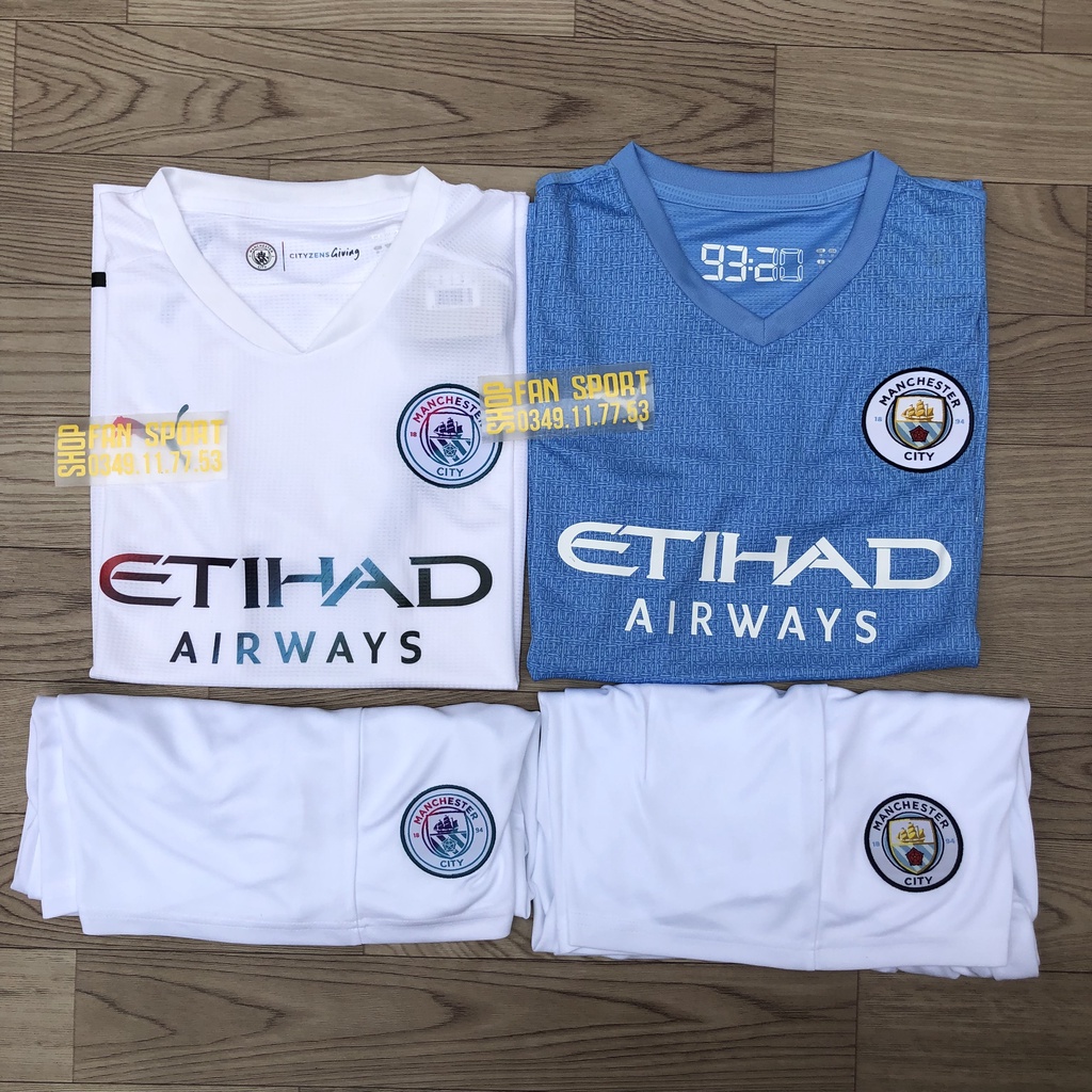 Áo Manchester City 2021 | Bộ Quần Áo Bóng Đá CLB Manchester City Mùa Giải 2021/2022 Hàng Thái Xịn