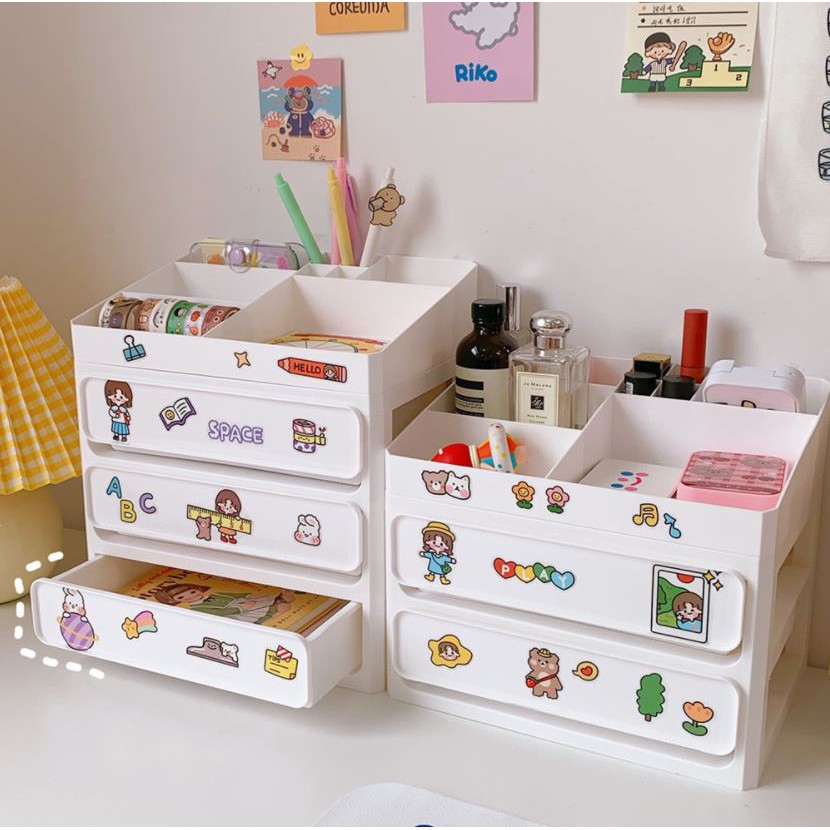 Tủ nhựa ngăn kéo đựng đồ để bàn Multifunction storage box | BCT003