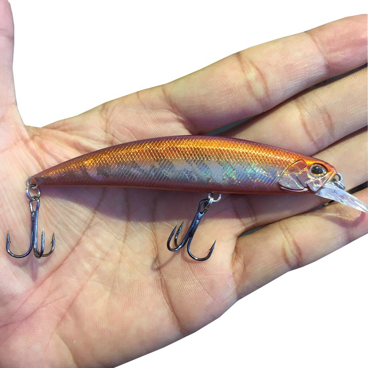 Mồi lure minnow M095 nặng 15gam, mồi giả câu cá chẽm cá hồng hiệu quả, mồi lure chìm câu biển dạ quang