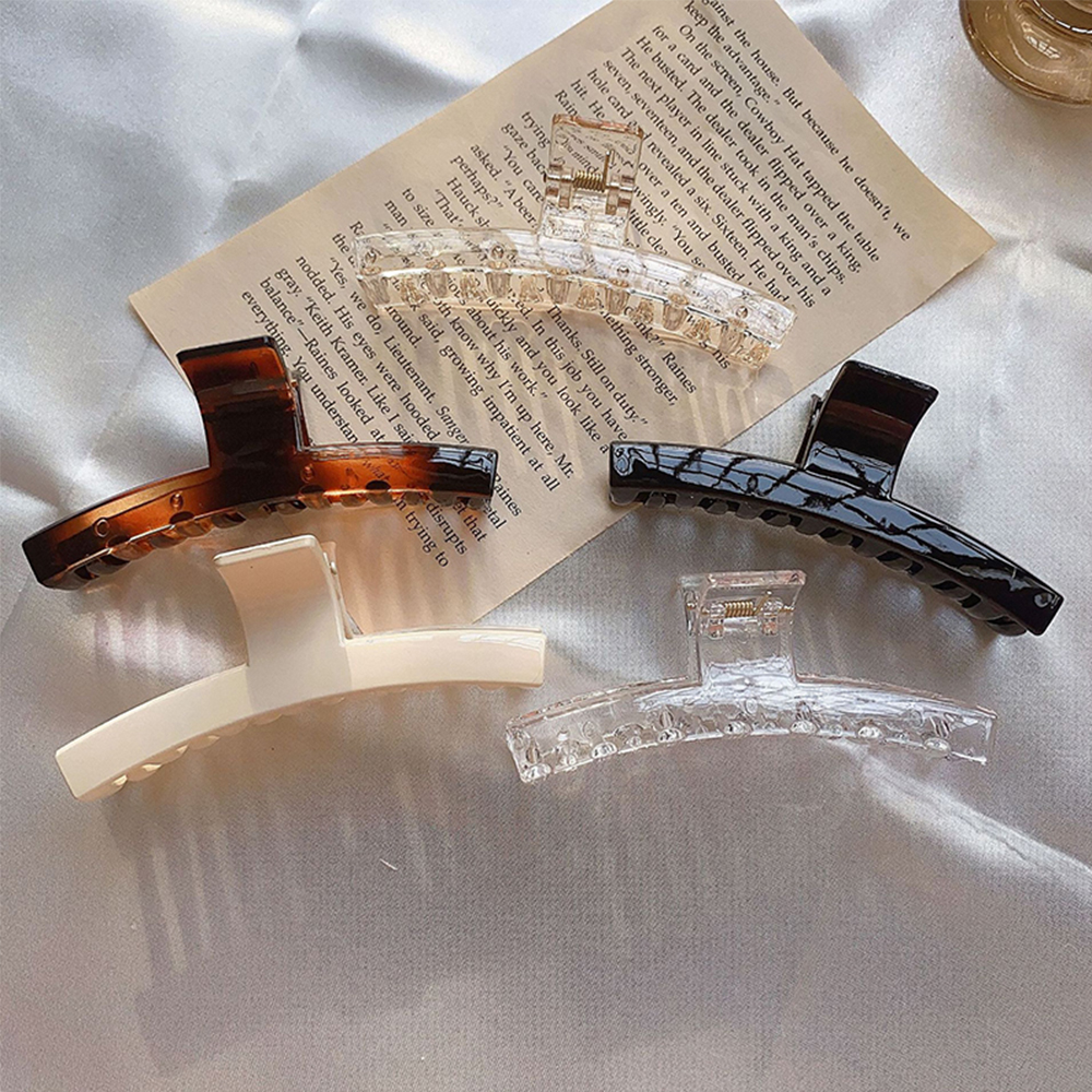 Kẹp Tóc Trong Suốt Kiểu Dáng Đơn Giản Dành Cho Nữ