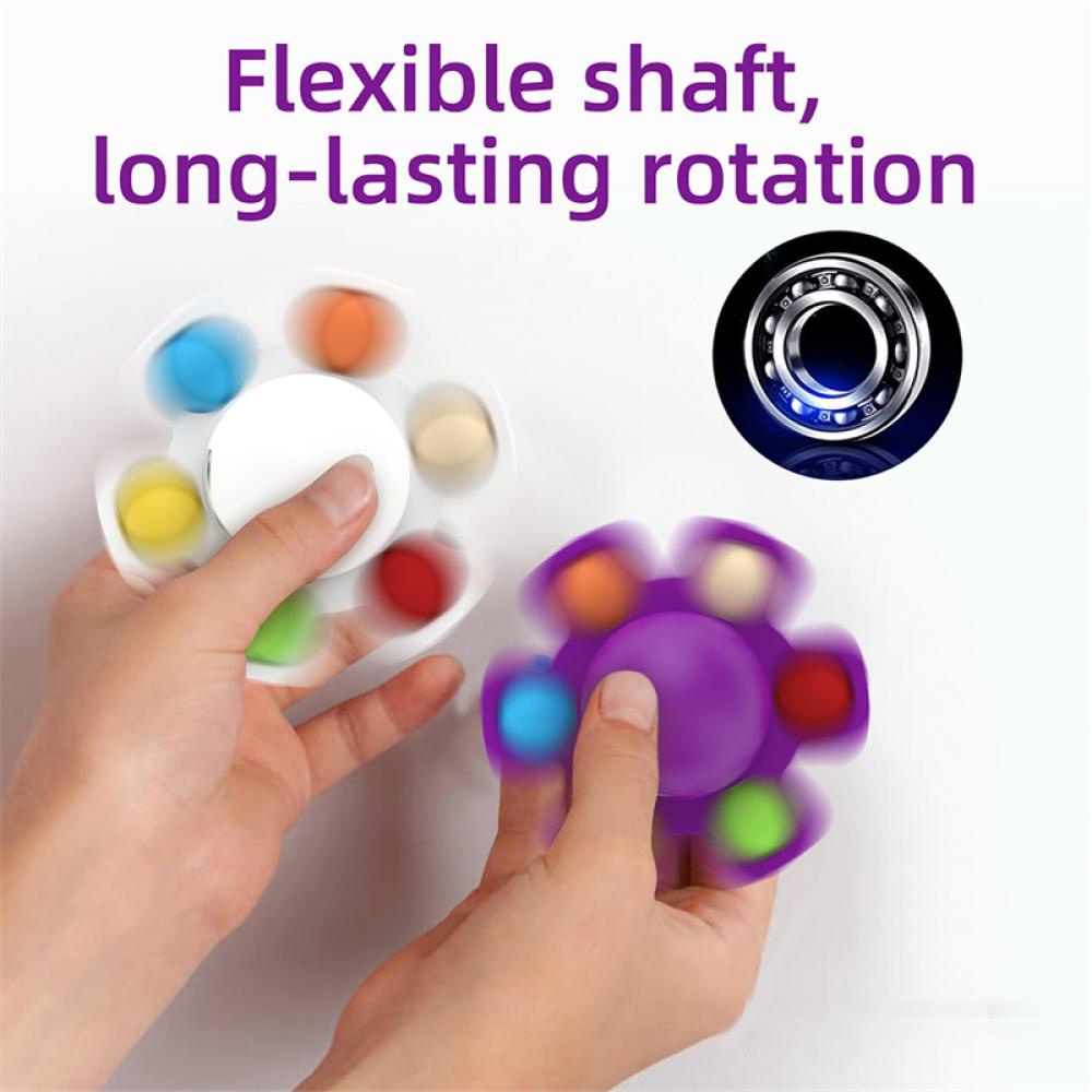 Con Quay Đồ Chơi Fidget Spinner F4X4 BằNg Silicon GiúP GiảM Stress