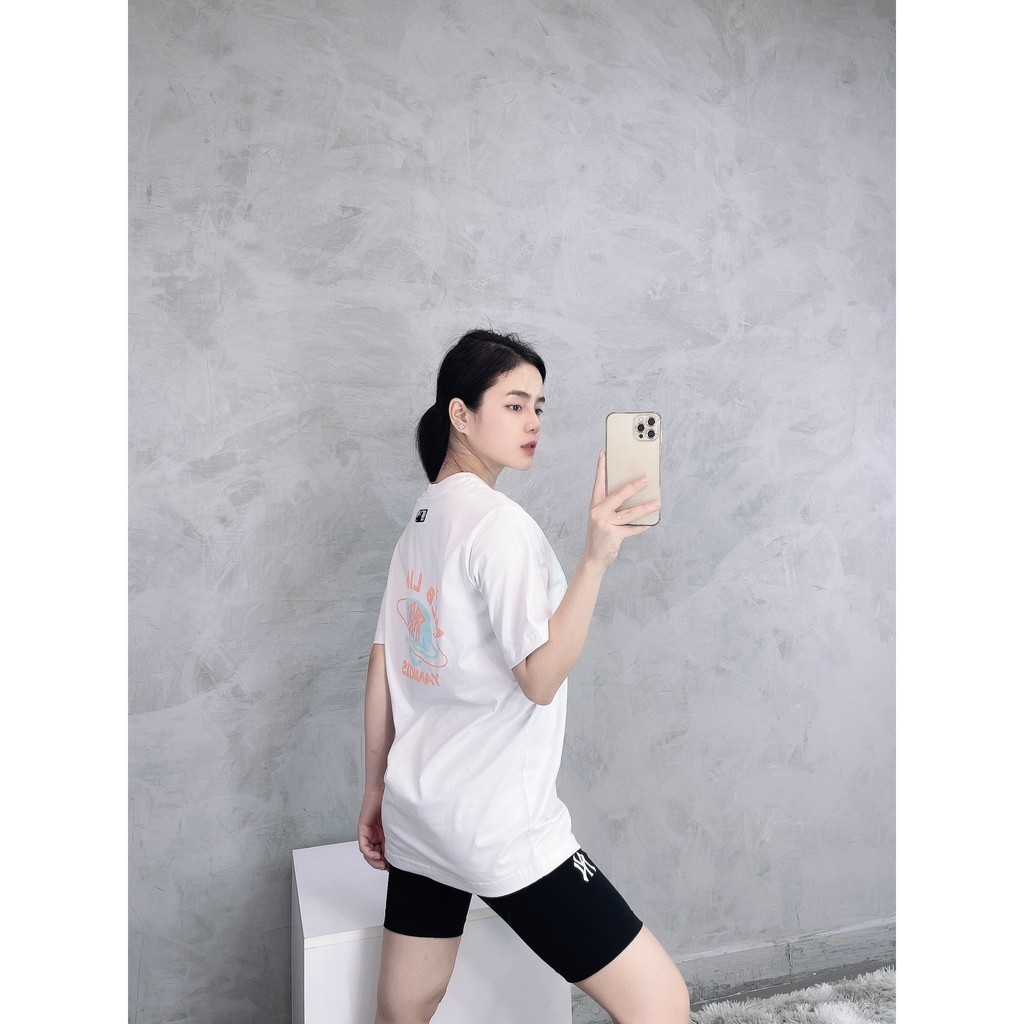 (HÀNG XUẤT XỊN) Áo trắng logo xanh 1809 LIKE TEE Made in Cambodia full tag code  Size XS S M L