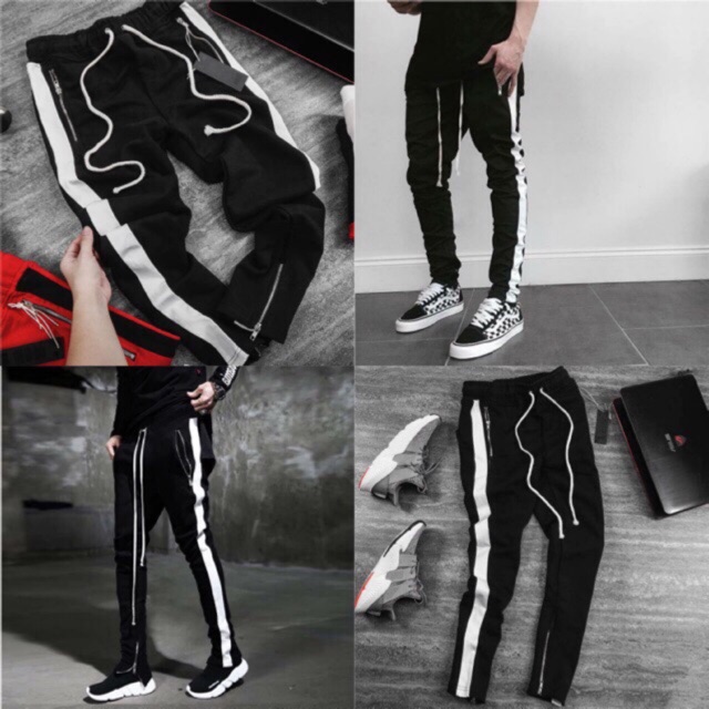 Quần thể thao trackpants 1 sọc phối zip cực ngầu | BigBuy360 - bigbuy360.vn