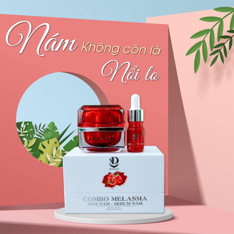 COMBO MELASMA KEM NÁM - SERUM NÁM MD BEAUTY PHIÊN BẢN 2021