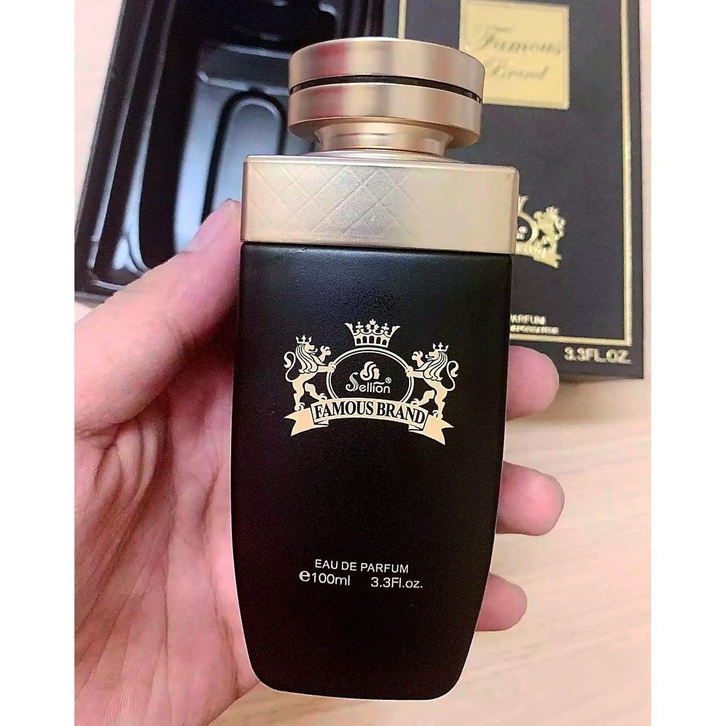 [SIÊU HIẾM] Nước Hoa Nam Chính Hãng SELLION FAMOUS BRAND 100ML mùi hương nam tính mạnh mẽ sang trọng quý phái | Thế Giới Skin Care