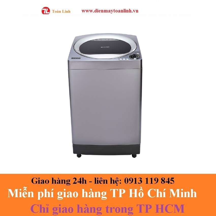 Máy giặt Sharp ES-W95HV-S thân vuông 9.5 kg - Hàng chính hãng - xuất xứ Indonesia