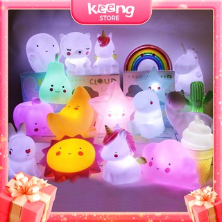 Đèn ngủ Silicon KEENGSTORE siêu cute nhiều hình ngộ nghĩnh cho bé yêu