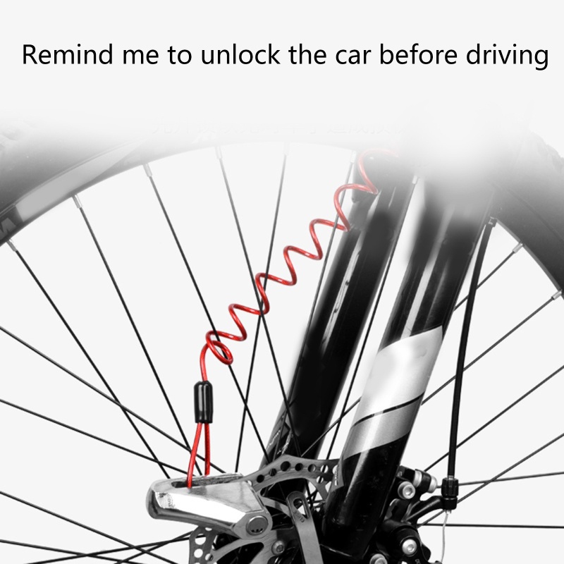 Ổ Khóa Đĩa Phanh Bánh Xe Chống Trộm Chống Nước Với Dây Thép