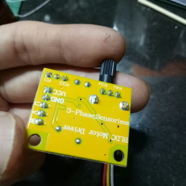 Mạch điều khiển motor brushless mini 3 dây 5-12VDC max 15W.